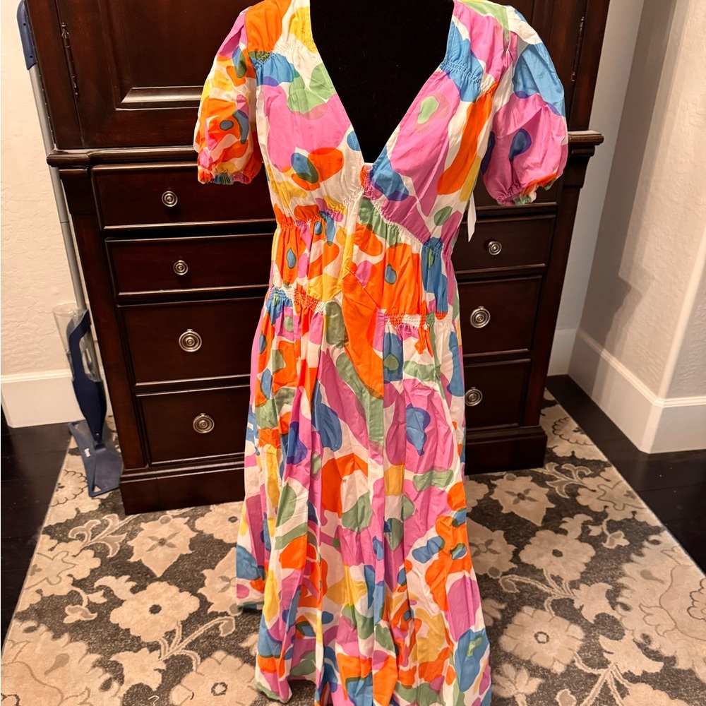 BNWT Cult Gaia Elise Women's Dress in hibiscus